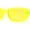 Jaune, variante sur Lunettes de Soleil en Plastique pour Femmes, Couleur Pop, Rondes, Mod, Rectangle Étroit, Jaune