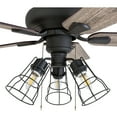 thumbnail image 2 of Prominence Home 50808-35 Madison County Industrial 42-Inch Aged Bronze Indoor Ceiling Fan, Cage LED Cage Barnwood/Tumbleweed Blades and bluetooth capable remote, 2 of 7