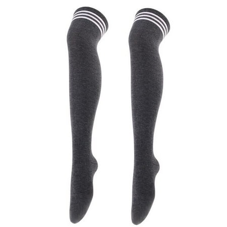 

Pantyhose Three Bars Cosplay Socks Over Knee Stockings Thigh High Socks Striped High Tube Long Socks Long Leg Warmer