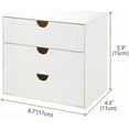 thumbnail image 2 of 3-Drawer Vanity Organizer, Compact Storage Organization Drawers Set For Cosmetics, Dental Supplies, Bathroom, Dorm, Desk, 2 of 5