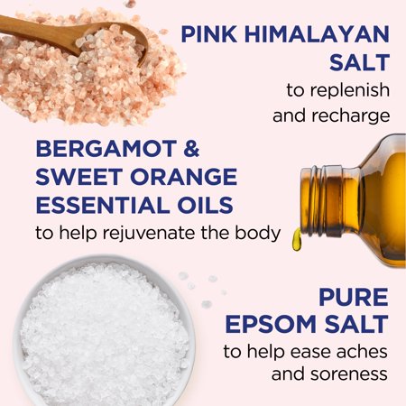 (4 PACK) DR TEAL’S EPSOM SALT MAGNESIUM SOAK, RESTORE & REPLENISH WITH PINK HIMALAYAN MINERAL, 3 LBS