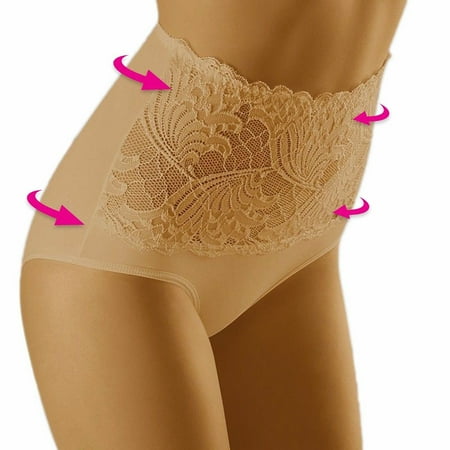 

Yobecho Women s Soft Cotton High-waist Breathable Lace Abdominal Panties