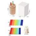 thumbnail image 4 of ChicYu Wooden Color Sorting Toy Set 36 Chunky Blocks with Textured Surfaces for Fine Motor Skills and Sensory Play 3 Years Old and Up A, 4 of 4