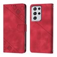 thumbnail image 2 of Compatible with Samsung Galaxy S21 Ultra 5G Classic Embossed PU Leather Case with Card Holder Shockproof Cover, 2 of 5