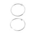 thumbnail image 5 of 6pcs 40mm Inner Dia Book Office Metal Loose Leaf Binder Hinge Snap Ring Keyring, 5 of 5