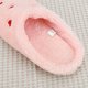 thumbnail image 5 of Pantuflas de peluche con forma de corazón, antideslizantes, planas, térmicas, cómodas, suaves y peludas, pantuflas transpirables y esponjosas para mujer, 5 of 9