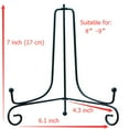 thumbnail image 2 of (2 pack)Iron Display Stand, Black Iron Easel Plate Display Photo Holder Stand, Cookbooks, 2 of 7