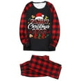 thumbnail image 6 of Penkiiy Christmas Pajamas for Family Matching Pjs Set, Red Plaid Reindeer Holiday Xmas Pajamas for Women Men Kids Red XL, 6 of 7