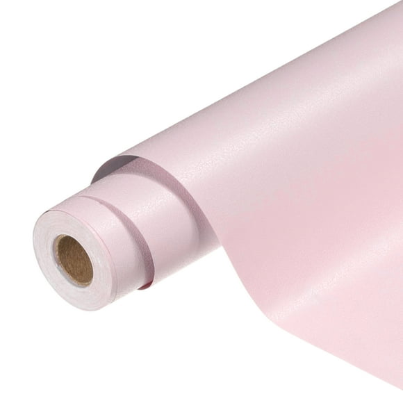 Uxcell Peel and Stick Wallpaper 22" x 394" Waterproof Frosted Wall Paper Pink