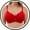 Red, variant on Plus Size Push Up Full Coverage Bra - Padded Underwire, Adds a Cup Size & Lift Up Bra, Red