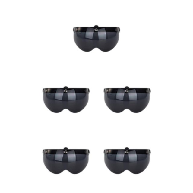 relayinert Safety On Road With Durable Goggle And Quick Release Buckle Comfortable black 5Set