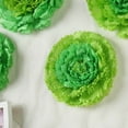 thumbnail image 2 of Efavormart 6 Multi Size Pack | Carnation Mint Green Dual Tone 3D Wall Flowers Giant  Paper Flowers - 12",16",20", 2 of 10