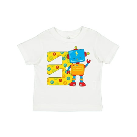 

Inktastic This Robot is Three- 3rd Birthday Gift Toddler Boy or Toddler Girl T-Shirt