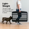 thumbnail image 3 of IRIS USA 24" Exercise 8-Panel Pet Playpen, Dog Playpen, Puppy Playpen, for Small and Medium Dogs, Keep Pets Secure, Easy Assemble, Fold It Down, Easy Storing, Customizable, Black, 3 of 7