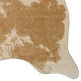 thumbnail image 2 of Linon Faux Cow Hide Area Rug Collection, Caramel and Cream, 5' x 6'6", 2 of 5