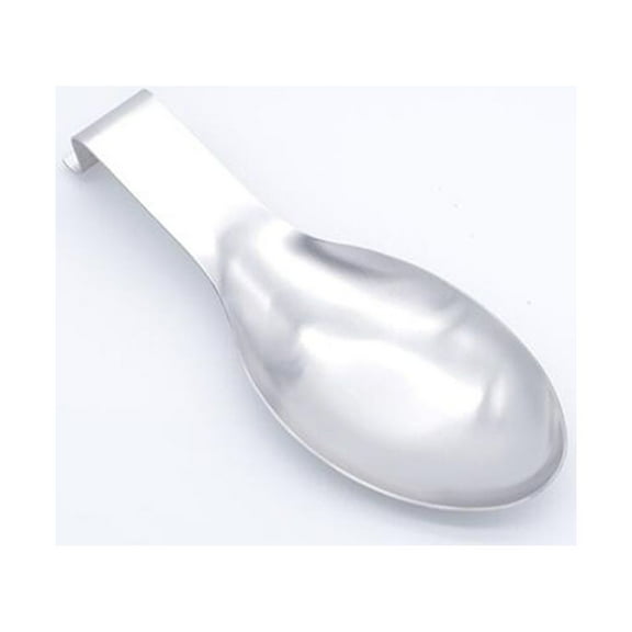OFFIGAM Large Stainless Steel Utensil Rest with Wide Design for Cooking, Kitchen Countertop Spoon Holder, 1 Piece