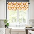 thumbnail image 3 of Window Curtains Valances Autumn Maple Leaves Kitchen Short Curtains with Rod Pocket Valance Drapes Farmhouse Window Treatment for Living Room Bathroom Decor 54" X 18", 3 of 6