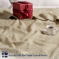 thumbnail image 6 of PHF Cotton Waffle Weave Blanket Twin Size for Bed, Lightweight Breathable Blanket for Couch, Home Decor Gift, Khaki, 66"x 90", 6 of 8