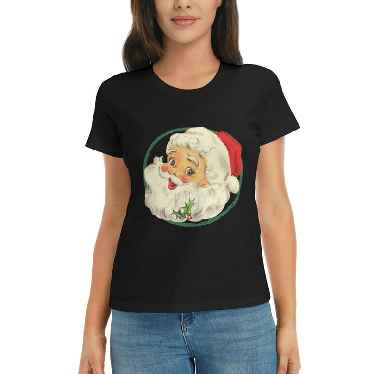Christmas Santa Claus Face Old Fashioned T Shirt Walmart