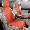 thumbnail image 3 of Cojín de asiento de gamuza de ajuste universal para automóvil, cojín de asiento con media cubierta para el 90 % de los vehículos sedán y todoterrenos, juego universal, solo funda para 2 asientos delan, 3 of 5