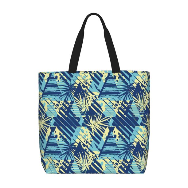 Easygdp Hawaiian Style Bolsa Tote para Mujer, Bolso de Hombro para Trabajo, Playa, Viajes, Compras y Supermercado
