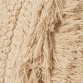 thumbnail image 2 of Vickerman 12" x 20" Beige Fringe Cotton Pillow, 2 of 4