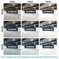 thumbnail image 3 of Luxrite 200/220/240W UFO High Bay LED Shop Lights, Up to 36000 Lumens, 3CCT, 5FT Hardwire Cable, IP65, UL Listed, 3 of 7