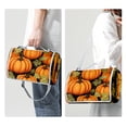 thumbnail image 3 of Thanksgiving Canvas Picnic Blanket Outdoor Waterproof Portable Mat for Camping Beach Park - Lightweight Foldable Picnic Rug with Carry Strap - Extra Large Size Family-Friendly Plaid Pattern, 3 of 6