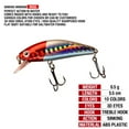 thumbnail image 5 of 3Pcs 55mm/6.5g Swivel Fishing Lure Set Plastic Worm Floating Lure, 5 of 6