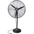 thumbnail image 2 of 30" Jet Black Adjustable Height 3-Speed Oscillating Industrial Pedestal Fan, 2 of 4