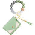 thumbnail image 1 of shiyou-Key Chain Wristlet Bracelet with Wallet, All-in-One Wallet Keychain Wristlet for Women/Bracelet Wallet Wrist Wallet Keychain with Card Wallet & Beaded Keychain Wristlet, 1 of 4