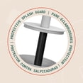 thumbnail image 4 of Acento Slim Round Holder Metal Removable Plastic Liner Tall Toilet Brush in Soft Touch Gray, 4 of 11
