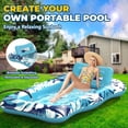 thumbnail image 2 of Tumbona inflable de bronceado Pool Float Nenrsl para adultos con almohada, 2 of 8