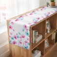thumbnail image 6 of Table Runners 70 Inches Long Dress Scarves, Blue Pink Flowers Farmhouse Coffee/Dining/Kitchen Table Decor, Holiday Table Runner, Spring Garden Floral Watercolor 13x70 Inch, 6 of 9