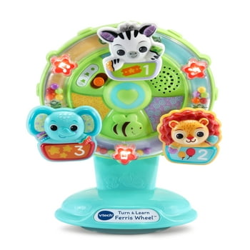 VTech Turn and Learn Ferris Wheel Interactive Baby Toy With Suction Cup