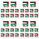 thumbnail image 1 of 10 Uds Pegatinas Pequeñas Duraderas Pegatina Palestina Impermeable para Eventos, 1 of 2