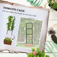 thumbnail image 4 of Outdoor Garden Arch Outsunny Galvanized Raised Garden Bed, 24" x 24" x 11.75" Outdoor Planter Box with Trellis Tomato Cage and Open Bottom for Climbing Vines, Vegetables, Flowers in Backyard, Garden, 4 of 9
