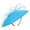 Blue, variant on Elegant White Fascinator Hat with Bow Veil Headband for Women Wedding Party