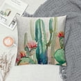 thumbnail image 2 of GOSMITH  Cactus Throw Pillow Covers Tropical Desert Succulent Plants Bonsai Pillowcases Decorative Square Cushion Cover for Home Sofa Live Room (Desert Succulent), 2 of 5