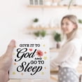 thumbnail image 6 of Zomyto 7x7 In Give It to God and Go to Sleep Wooden Box Sign Rustic Bedroom Religious Wood Sign, 6 of 6