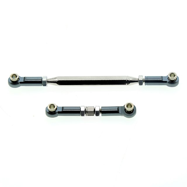 Brazo de enlace de dirección de metal Tira de la barra de tirón 1/12 Crawler Escalada Modificación de camiones Reemplazo de piezas de actualización para MN D90 99S Tipo 5 2 Piezas kenally FN001386-05
