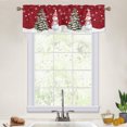 thumbnail image 2 of Christmas Rod Pocket Curtain Valance,Christmas Cute Snowman and Christmas Tree Window Curtain Valance for Kitchen Bathroom Living Room 54" x 18", 2 of 5