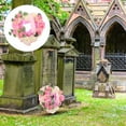 thumbnail image 3 of HLONK Couronne de Fleurs pour Cimetière Funéraire, 3 of 8