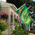 thumbnail image 6 of Happy St. Patrick''s Day Rainbow and Shamrock Decorative Double Sided House Flag 28"x40", 6 of 6