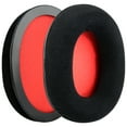thumbnail image 2 of Geekria Comfort Velour Replacement Ear Pads Compatible with HyperX Cloud III, II Gaming, Flight, FlightS, Stinger, Alpha, AlphaS Headphones, Ear Cushions (Black Red), 2 of 6