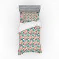 thumbnail image 1 of Ambesonne Retro Bedding Set 3 Pcs, Doodle Foliage Leaves, Twin XL, Multicolor, 1 of 3