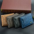 thumbnail image 5 of Cartera corta para hombre, moderna, informal, de gran capacidad, con múltiples tarjetas, cartera corta para hombre, 5 of 5