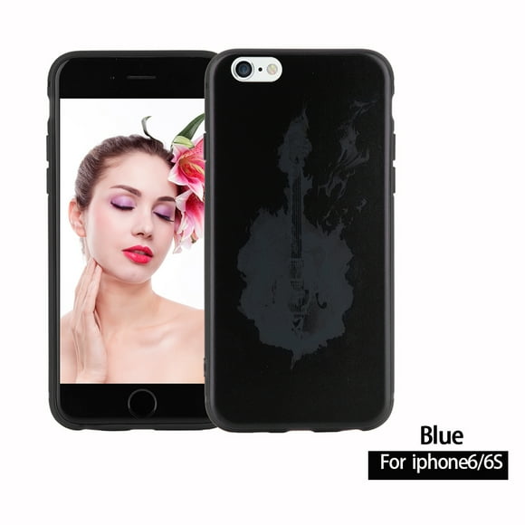 ZOUSSIQI TPU Protective Color Changing Thermal Sensor Heat Induction Back Case for iPhone 6/6S Blue EL225#56275