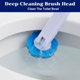 thumbnail image 3 of Disposable Toilet Brush and Holder Set, Extended Handle Toilet Bowl Cleaner Wand with 48 Refills Replacement Heads Pads Bathroom Maintenance Bathtub Stick Cleaning System Starter Kit, 3 of 4