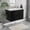 30inch Black Ceramic Sink, variant on LHKJ 24in Black Wall-Mounted Fluted Vanity, Ceramic Sink, Drawers